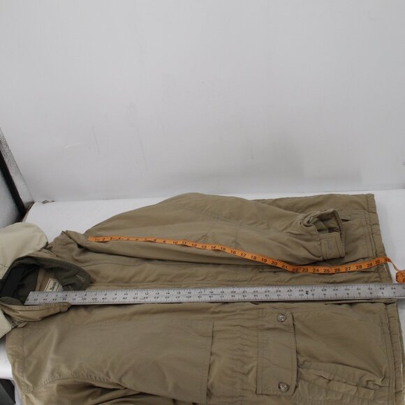 LL bean Jacket Men XLT Parka Khaki Gore-Tex Full Zip hooded insulated chore coat - Picture 6 of 16